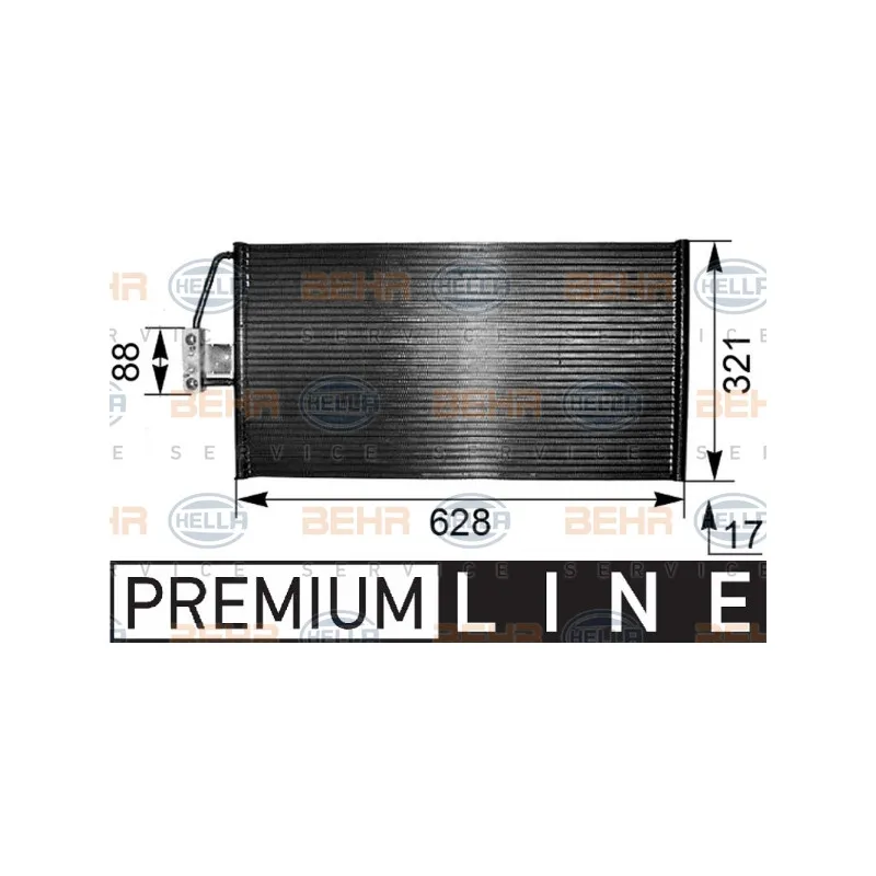 Condenseur, climatisation HELLA 8FC 351 038-801