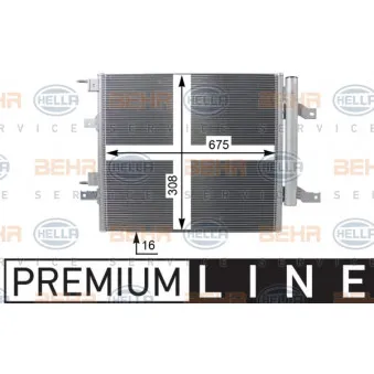Condenseur, climatisation HELLA 8FC 351 100-111