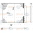 Condenseur, climatisation HELLA 8FC 351 100-704 - Visuel 2