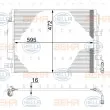 Condenseur, climatisation HELLA 8FC 351 100-744 - Visuel 2