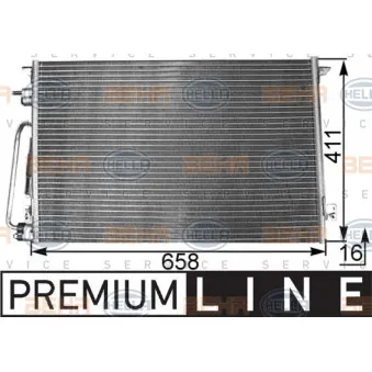 Condenseur, climatisation HELLA 8FC 351 300-311