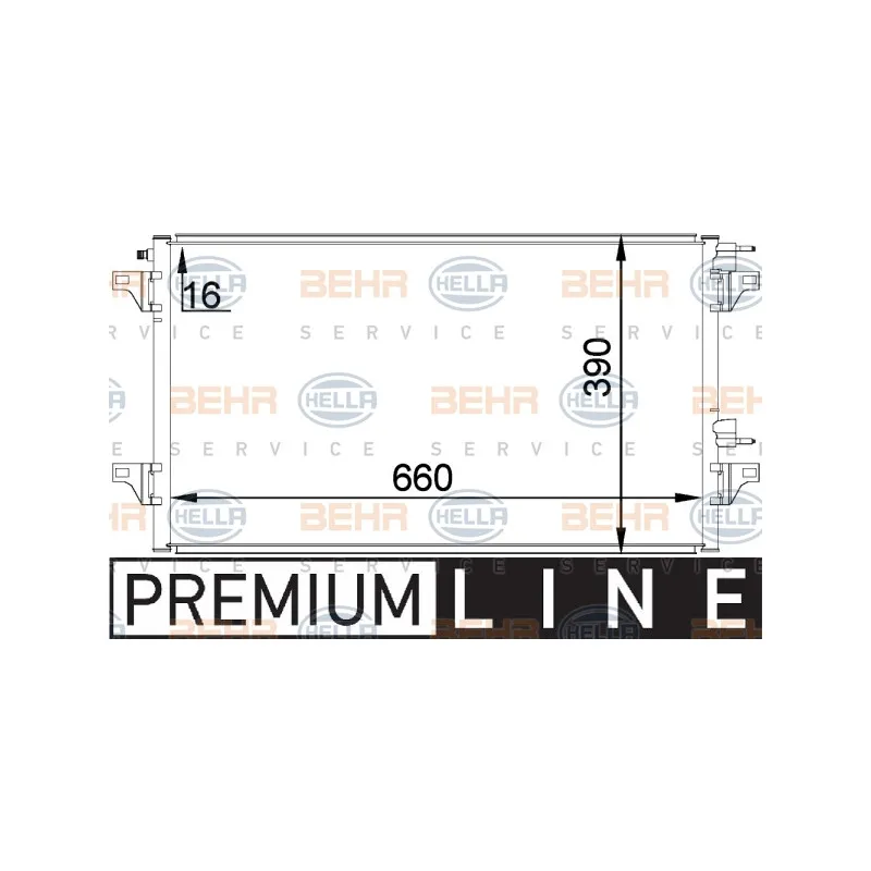 Condenseur, climatisation HELLA 8FC 351 300-341