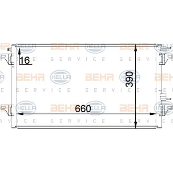 Condenseur, climatisation HELLA 8FC 351 300-344