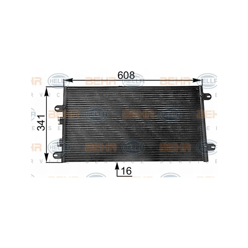 Condenseur, climatisation HELLA 8FC 351 300-531