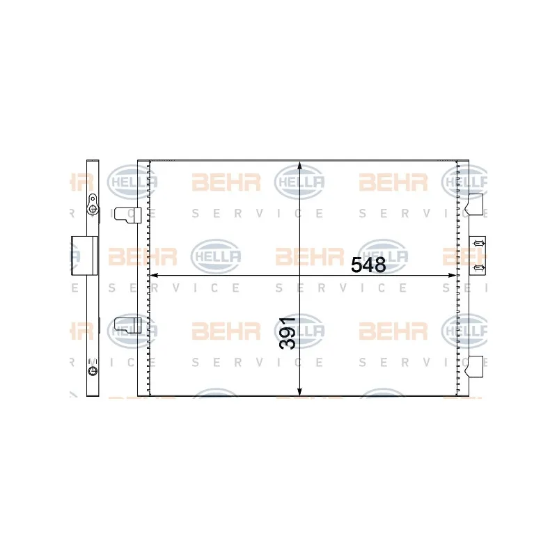 Condenseur, climatisation HELLA 8FC 351 300-651