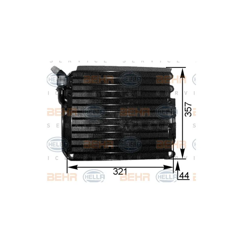 Condenseur, climatisation HELLA 8FC 351 300-681