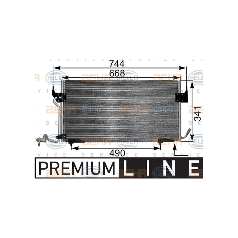 Condenseur, climatisation HELLA 8FC 351 301-281