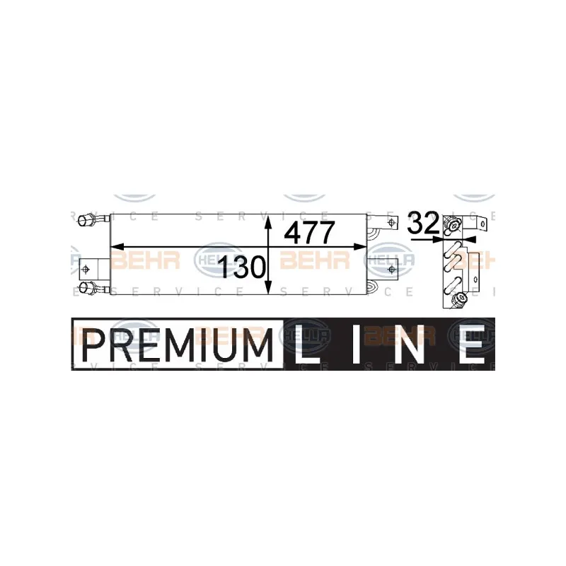 Condenseur, climatisation HELLA 8FC 351 301-471