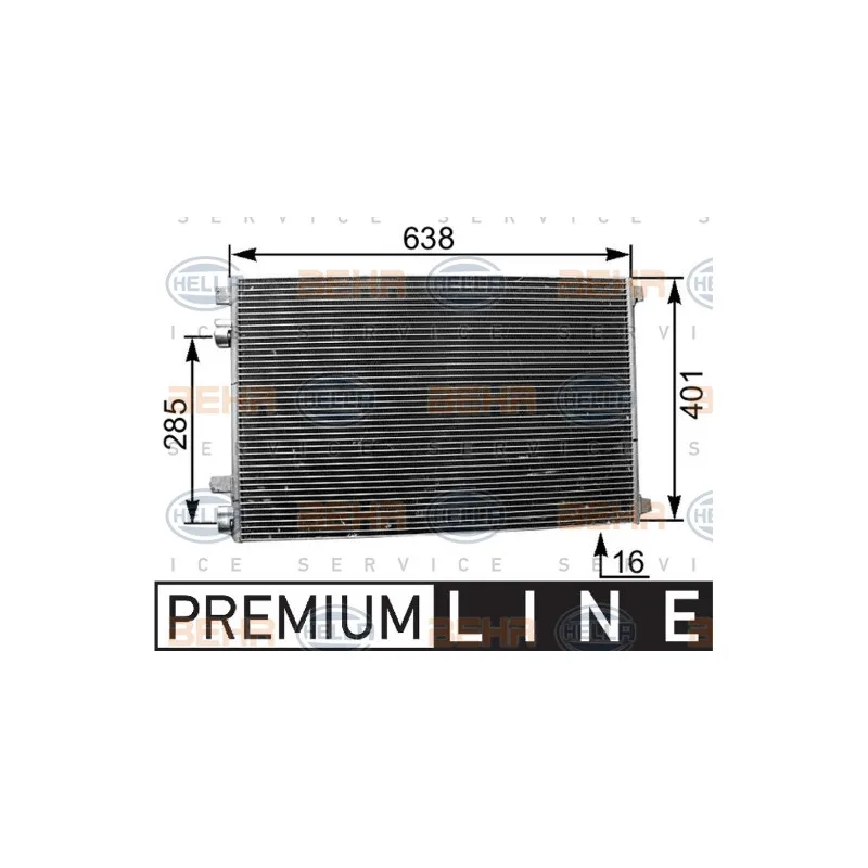 Condenseur, climatisation HELLA 8FC 351 301-561