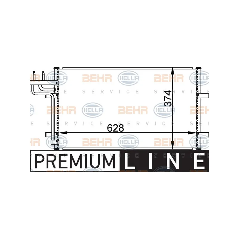 Condenseur, climatisation HELLA 8FC 351 301-731