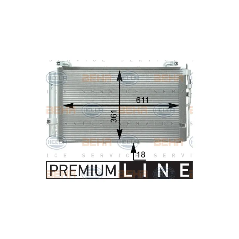 Condenseur, climatisation HELLA 8FC 351 302-261