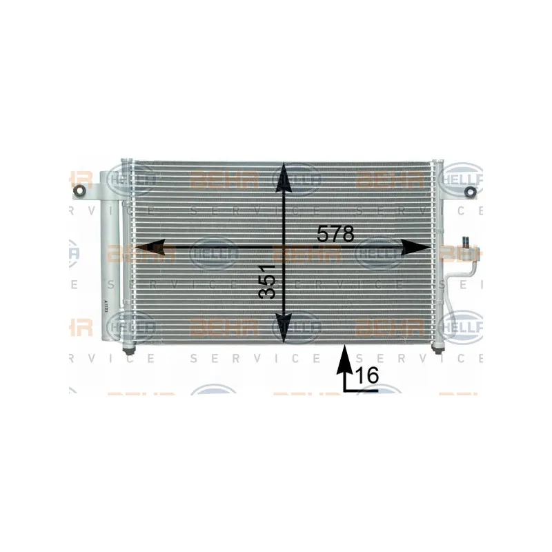 Condenseur, climatisation HELLA 8FC 351 302-311