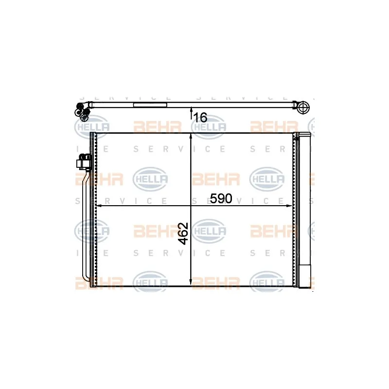 Condenseur, climatisation HELLA 8FC 351 302-494