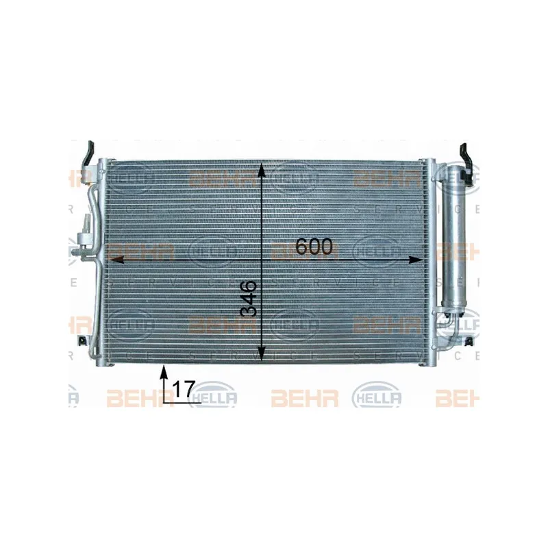 Condenseur, climatisation HELLA 8FC 351 302-681