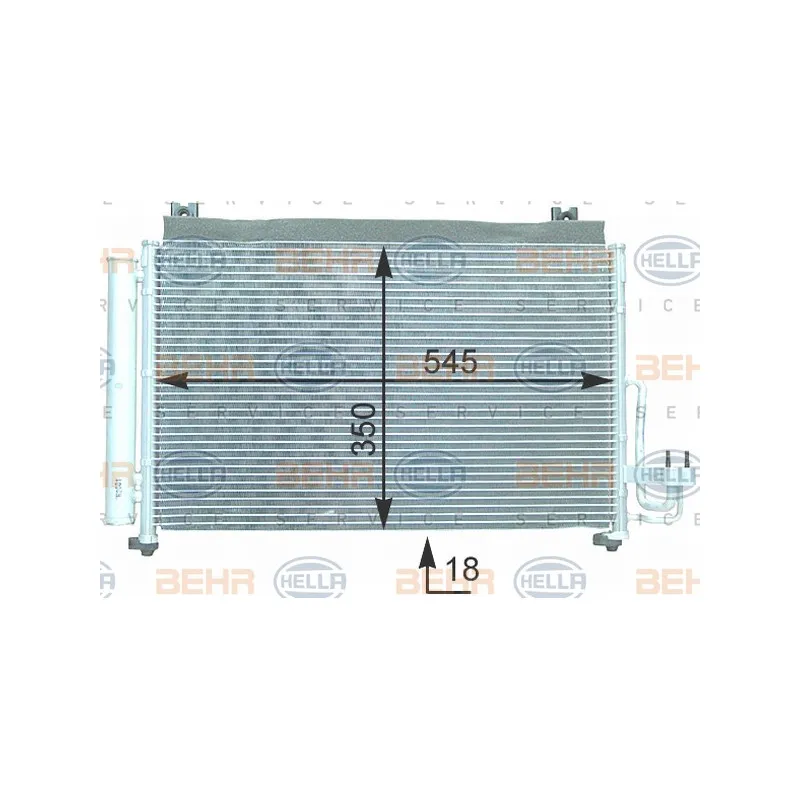Condenseur, climatisation HELLA 8FC 351 302-691