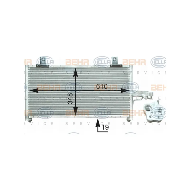 Condenseur, climatisation HELLA 8FC 351 302-741