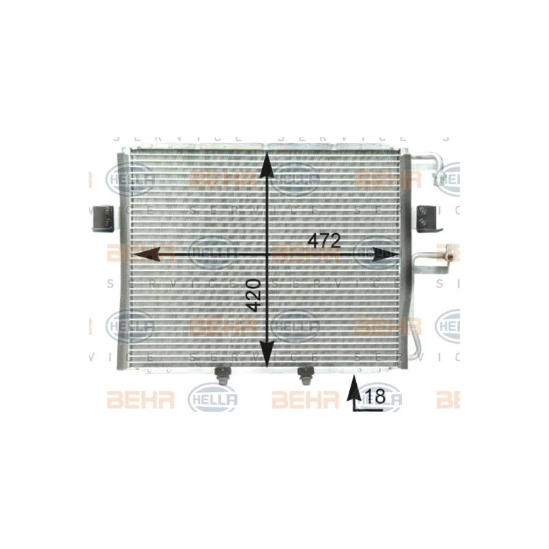Condenseur, climatisation HELLA 8FC 351 303-011