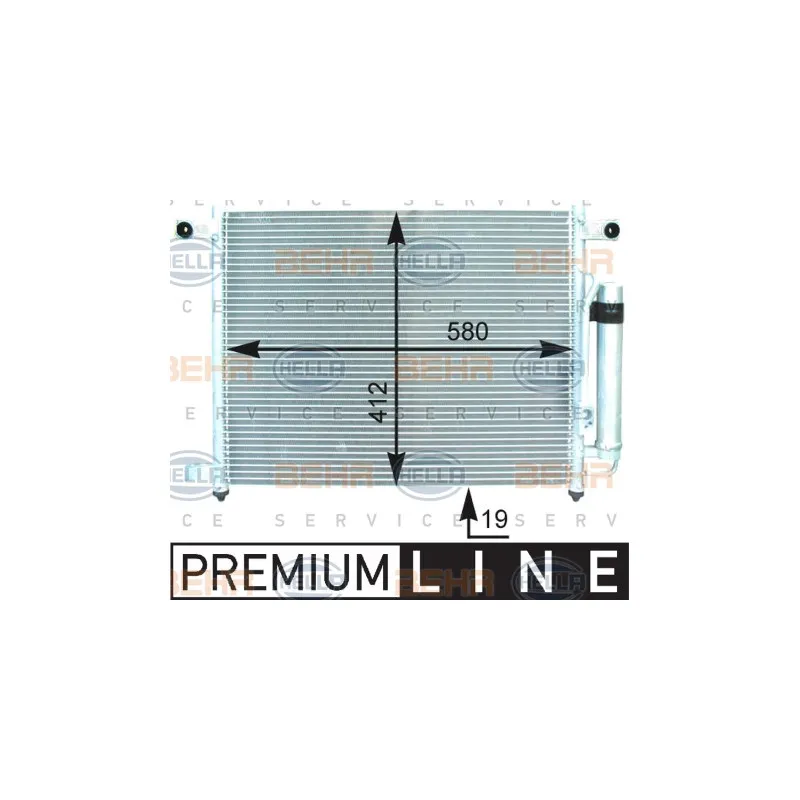 Condenseur, climatisation HELLA 8FC 351 303-051