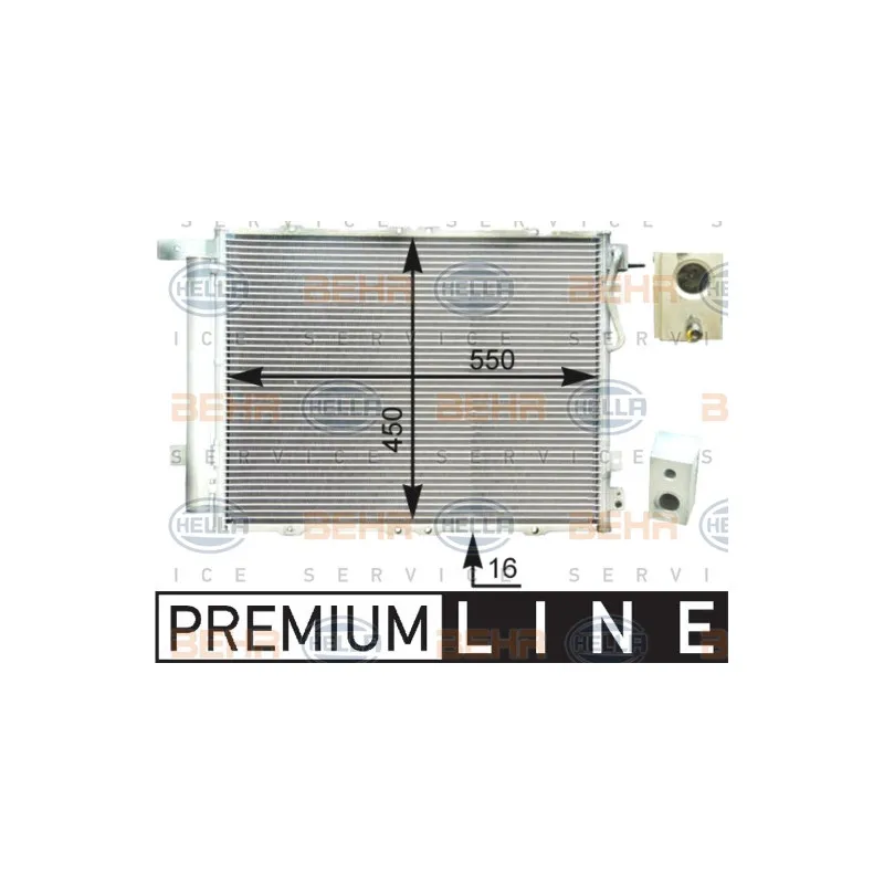 Condenseur, climatisation HELLA 8FC 351 303-061