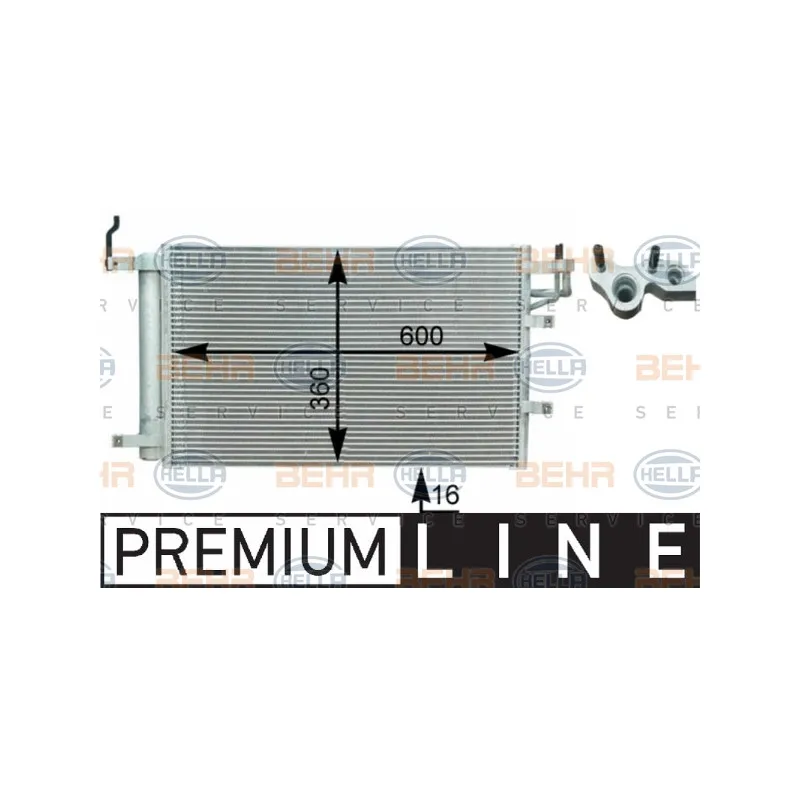 Condenseur, climatisation HELLA 8FC 351 303-081