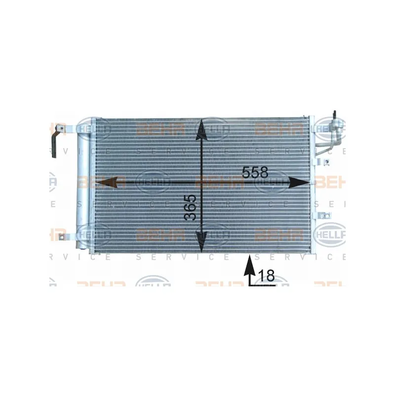 Condenseur, climatisation HELLA 8FC 351 303-091