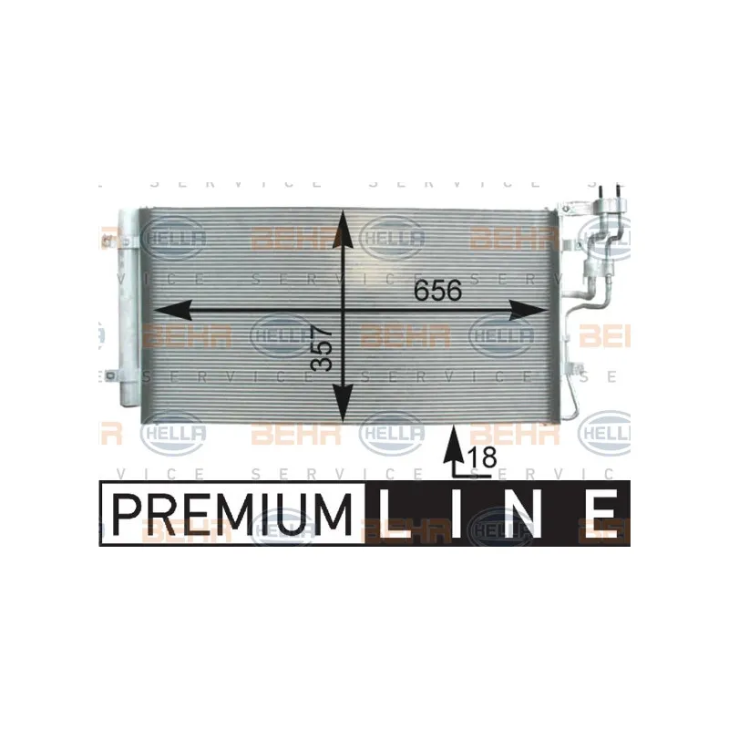 Condenseur, climatisation HELLA 8FC 351 303-151