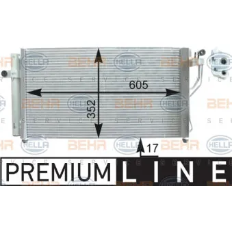 Condenseur, climatisation HELLA 8FC 351 303-171