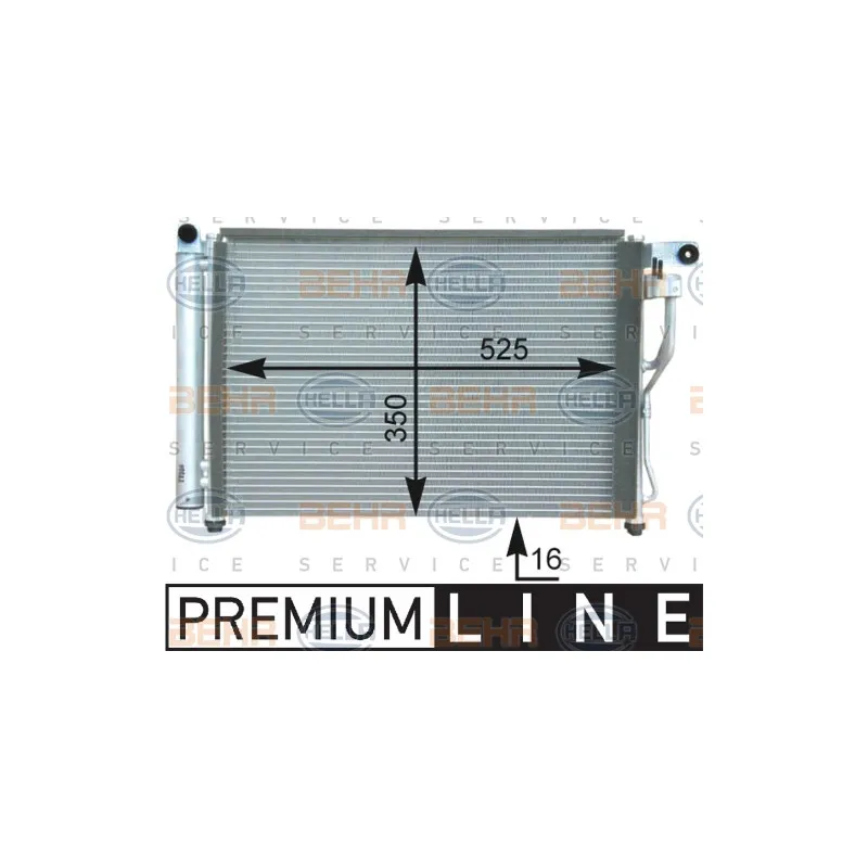 Condenseur, climatisation HELLA 8FC 351 303-181