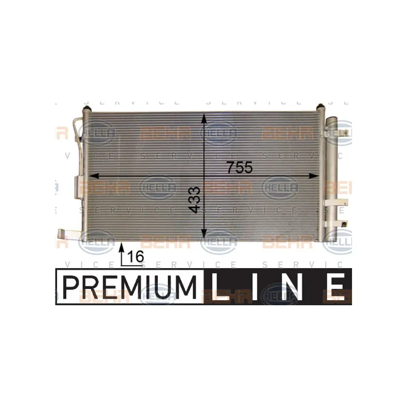 Condenseur, climatisation HELLA 8FC 351 303-241