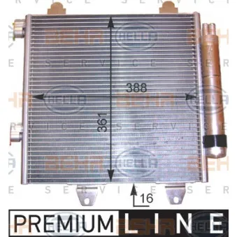 Condenseur, climatisation HELLA 8FC 351 303-531