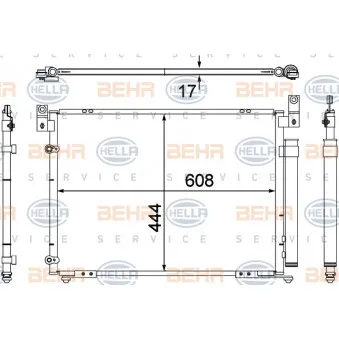 Condenseur, climatisation HELLA 8FC 351 304-421