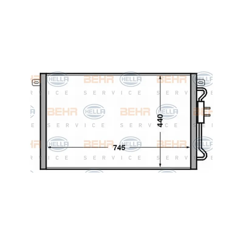 Condenseur, climatisation HELLA 8FC 351 305-191