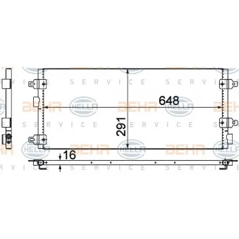Condenseur, climatisation HELLA 8FC 351 306-041