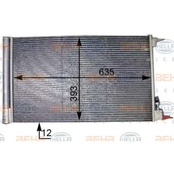 Condenseur, climatisation HELLA 8FC 351 307-634