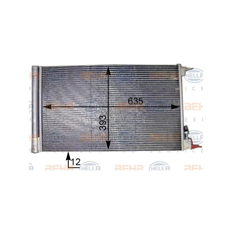 Condenseur, climatisation HELLA 8FC 351 307-634