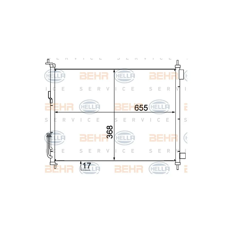 Condenseur, climatisation HELLA 8FC 351 307-781