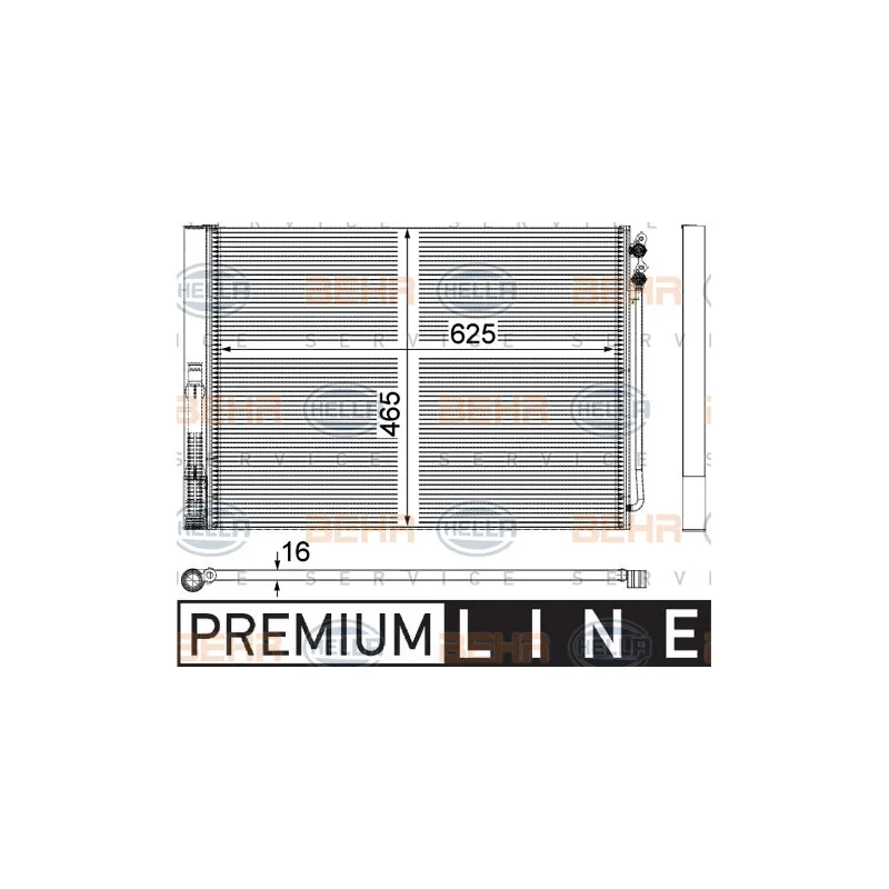 Condenseur, climatisation HELLA 8FC 351 309-141