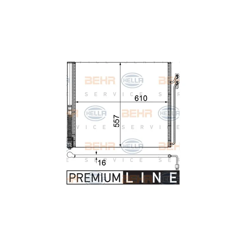 Condenseur, climatisation HELLA 8FC 351 309-341