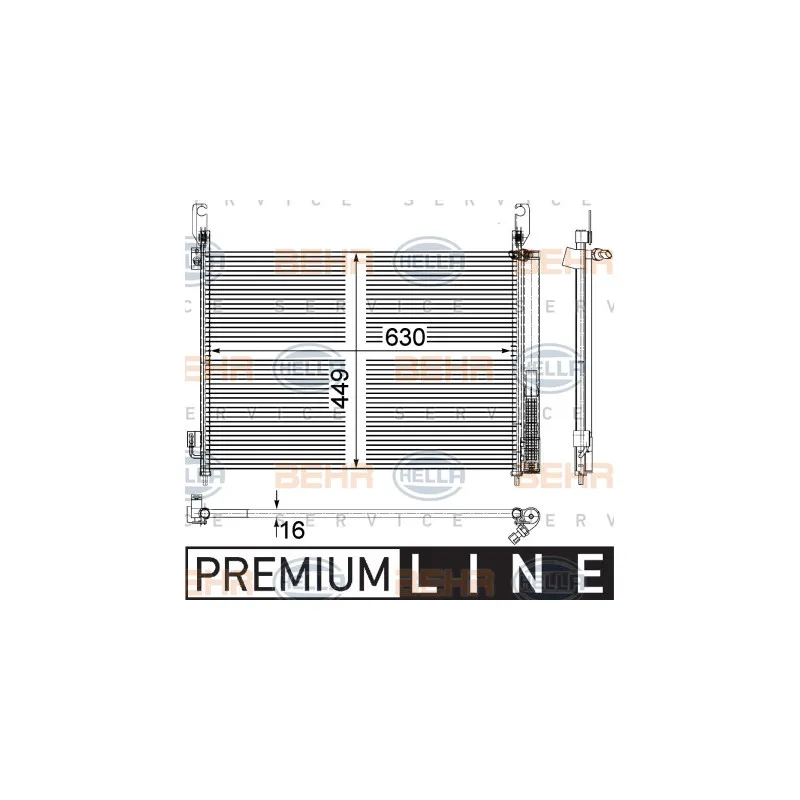Condenseur, climatisation HELLA 8FC 351 309-361