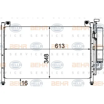 Condenseur, climatisation HELLA 8FC 351 310-241