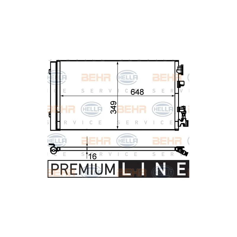 Condenseur, climatisation HELLA 8FC 351 310-541