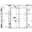 Condenseur, climatisation HELLA 8FC 351 310-611 - Visuel 2