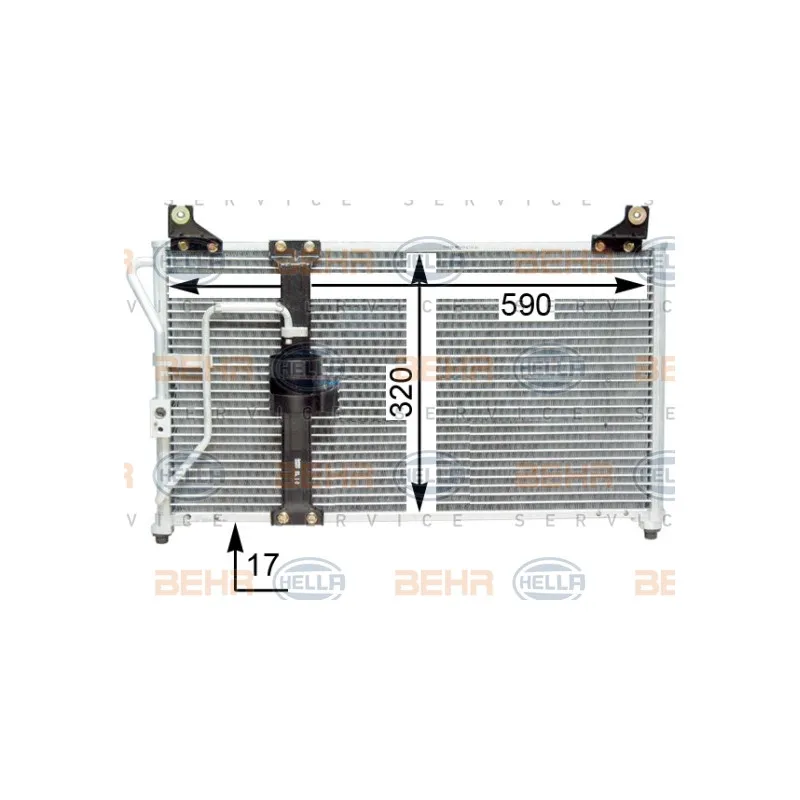 Condenseur, climatisation HELLA 8FC 351 310-781