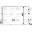 Condenseur, climatisation HELLA 8FC 351 318-361 - Visuel 1