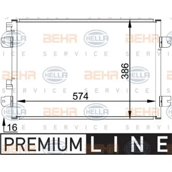 Condenseur, climatisation HELLA 8FC 351 318-371