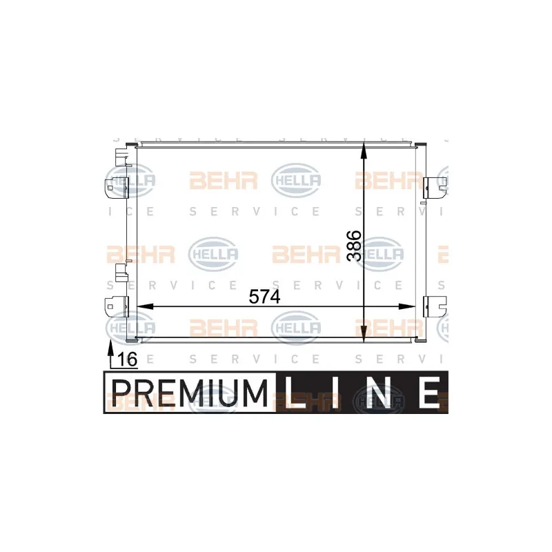 Condenseur, climatisation HELLA 8FC 351 318-371
