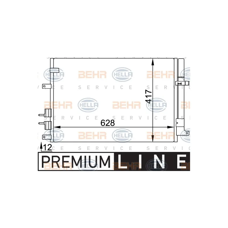 Condenseur, climatisation HELLA 8FC 351 318-431