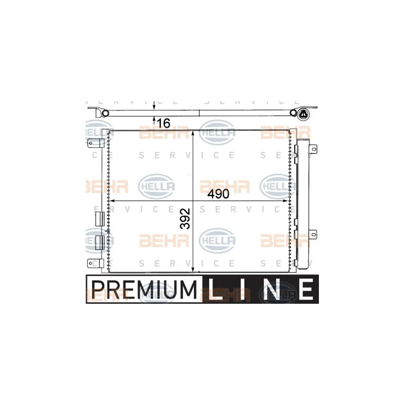 Condenseur, climatisation HELLA 8FC 351 318-641