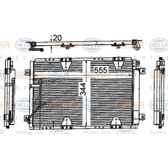 Condenseur, climatisation HELLA 8FC 351 318-781