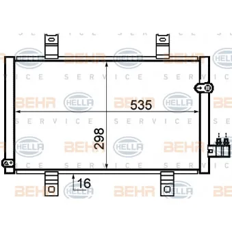 Condenseur, climatisation HELLA 8FC 351 319-271
